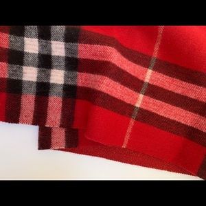 NWOT Check double side wool scarf